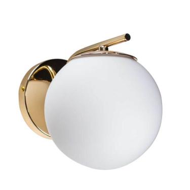 Imagem de Arandela Petit Poa French Gold E Cúpula Branca Bella Sq005 St