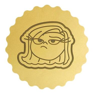 Imagem de Cortador Biscoito Cabeça Nojinho Divertidamente - DOCE IMPRESSO,  9cm