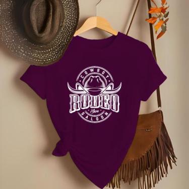 Imagem de Camiseta Feminina Country Look Country T-shirt Roça Agro Rodeio Boiade