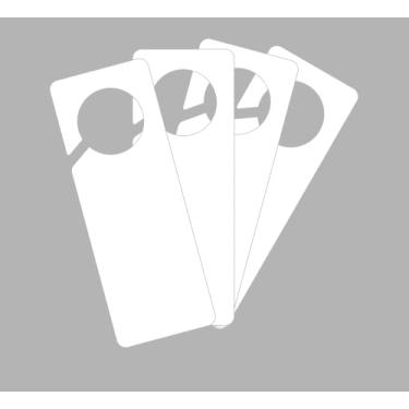 Imagem de 24 x 9 cm, 10 peças, placa de plástico de 15 mil, etiquetas de cabide de porta em branco para gerenciamento de propriedades, aluguel de apartamentos para porta