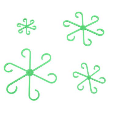 Imagem de Conjunto de Suportes de Haste de Plantas de 4 Unidades, Suportes de Haste de Planta de Casa de Escalada, Suportes de Haste de Escalada de Plantas de Plástico Estacas de Plantas