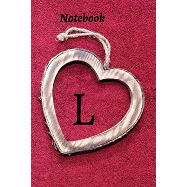 Imagem de L: Cute Initial Monogram Letter L College Ruled Notebook - Diary for Writing - for Women and Girls, 120 Pages size 6 x 9
