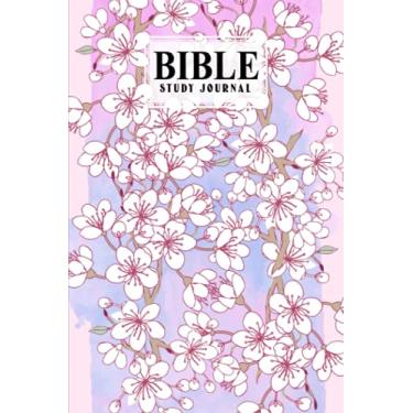 Imagem de Bible Study Journal: Cherry Blossom Cover Bible Study Journal, A Christian Notebook and Workbook | 120 Pages, Size 6" x 9" Design By Adalbert Schiller