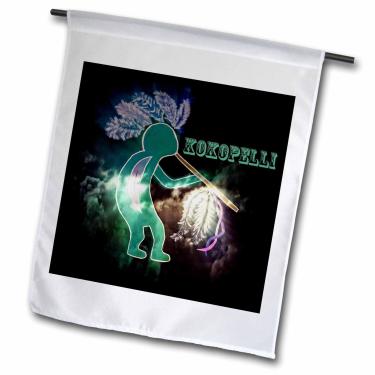 Imagem de 3dRose Kokopelli is an Image I Created Using My Computer & Digital Art - Bandeira de jardim, 30,48 x 45,72 cm