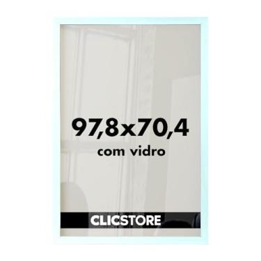 Imagem de Moldura para Quebra Cabeça Grow Puzzle 2000 peças 70,4x97,8 cm com Vidro Decoração Interiores Parede Sala Escritório (Branco)