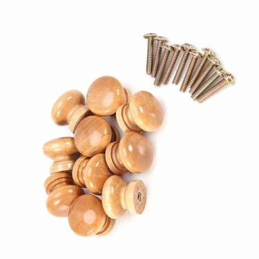 Imagem de PUXADOR DE GAVETA DE MADEIRA PUXAR PORTA ARMÁRIO MÓVEIS ECO-AMIGÁVEL ERGONÔMICO COZINHA SALA DE ESTAR (Tamanho médio 28MM)