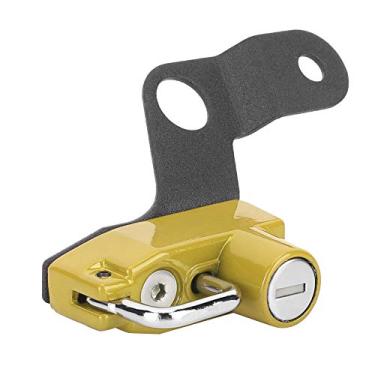 Imagem de Cabide de Trava para Capacete Feito de Liga de Alumínio, Resistente, Fácil de Usar Com Duas Chaves, Adequado para GSX1300R 2008+ (Amarelo)