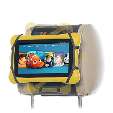 Imagem de WANPOOL Suporte giratório para encosto de cabeça de carro suporte de silicone para tablets Fire de 7-10 polegadas