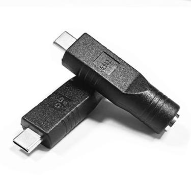Imagem de SEEHOM Adaptador de substituição USB C para Starlink Mini, USB C macho para DC 5,5 x 2,1 mm fêmea cabo de alimentação funciona com carregador portátil de 20V/65W ou carregador PD