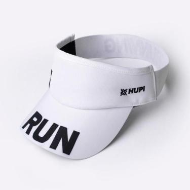 Imagem de Viseira para Corrida HUPI RUN Branca Lisa, Branco, Lisa