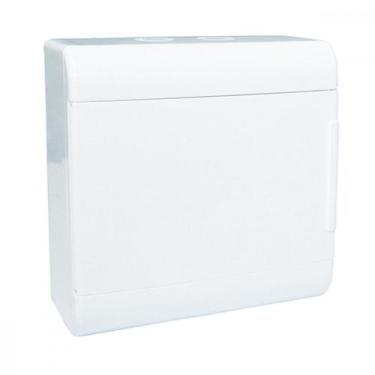 Imagem de Centrinho Steck Pvc 08 Disjuntor Din Sobrepor Branco