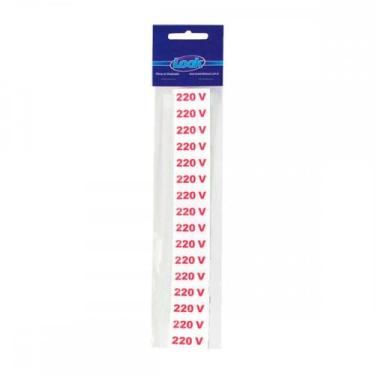 Imagem de Placa Sinalizacao 1,5X 4 - 220V C/16 - Kit C/5 CA - LOOK, 220V