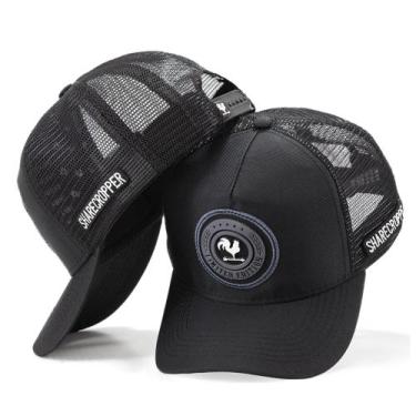 Imagem de Boné Trucker Preto Country Bruto Rústico Original Sharecropper - Pampa