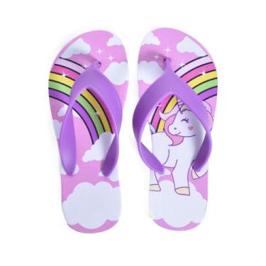 Imagem de Chinelo Menina Infantil Personagens da  Moda Minnie Unicornio e Sereia
