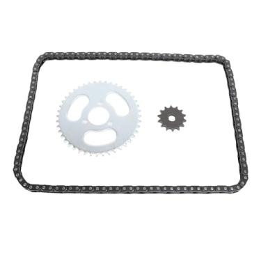 Imagem de Kit de Roda Dentada T8F, 120 Links Chain 44t 3 Orifícios Sprocket 14t Sprocket Frontal para Mini Motorcycles ATVs de Karts DIY ATVs