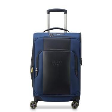 Imagem de DELSEY Paris Bagagem expansível Wagram Softside com rodas giratórias, azul-marinho, 50 cm, Azul marino, Carry On 20 Inch, Bagagem expansível Wagram Softside com rodas giratórias