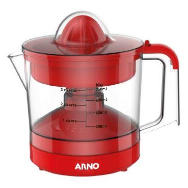 Imagem de Espremedor Frutas ARNO Suco EXPRESS 0,75L - CP32 Vermelho 220 VOLTS