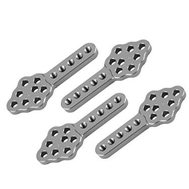 Imagem de RC Choque de Carro de Choque de Carro Ajustável Placa de Metal Ajustável Conjunto para 1/10 Rastreador (Ti cor)