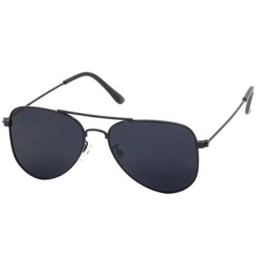 Imagem de Óculos de Sol Aviador FLAT Unissex PLC Kit contém Case Couro ECO