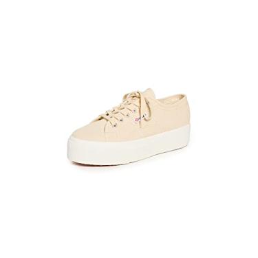 Imagem de Superga Tênis feminino 2790-Nappa, Casca de ovo bege clara/F Avorio, 37/39 BR