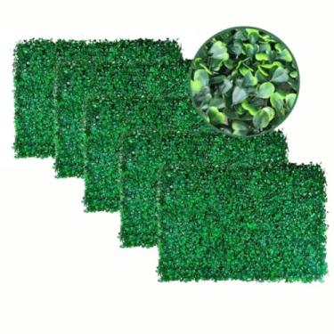 Imagem de Kit 1/3/5 Placas Artificial Planta 40X60 Jardim Vertical Sem Manutenção(5 Placas)