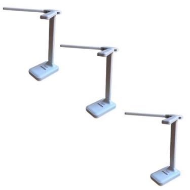 Imagem de 3 Abajur Luminária De Mesa Articulável 20 Leds Recarregável - Idea