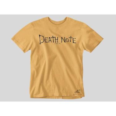 Imagem de Camiseta estampada anime Death Note escrito Estampado Unissex Camisa 1