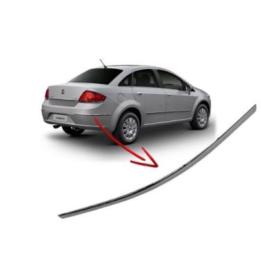 Imagem de Friso Cromado Para-choque Traseiro Linea Lado Direito - Original  Fiat