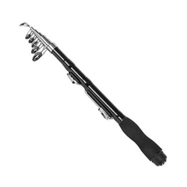 Imagem de 1 pç 1,5 m alimentador de vara dura de pesca de carpa ajustável automático vara de pesca marítima peixe pesca manual vara marítima oceano