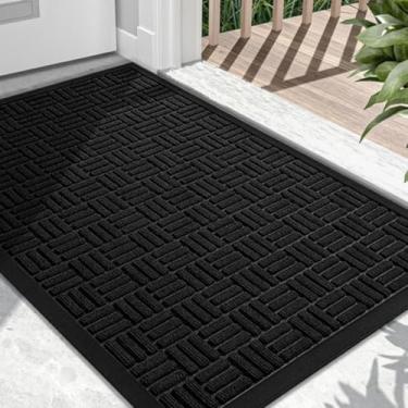 Imagem de Capacho Grande 0,90 x 0,60 m - Tapete Antiderrapante (Preto 90x60)
