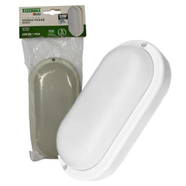 Imagem de Kit 8 Arandela Tartaruga Led Branca Ip65 24w Luz Branca 6500k - TASCHI