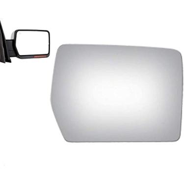 Imagem de Vidro de substituição WLLW espelhado lateral para Ford F150 Convex RH Rignt Passenger Side 2004 2005 2006 2007 2008 incluindo adesivo, vidro espelhado sem reboque não aquecido