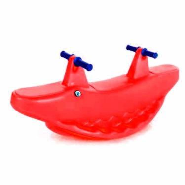 Imagem de Gangorra Dupla Infantil - Jacaré Vermelho - bb Bolinhas