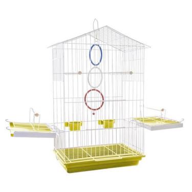 Imagem de Gaiola Para Calopsita Mansa Contrera Luxo Epoxi Amarelo