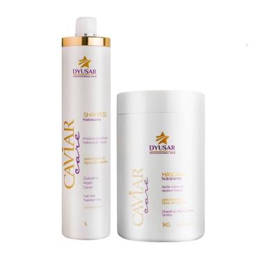 Imagem de Kit Nutrição Shampoo + Mascara De Caviar 1Kg Dyusar