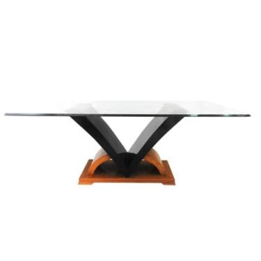 Imagem de Mesa de Jantar 210cm Base Madeira Marrom Luxo