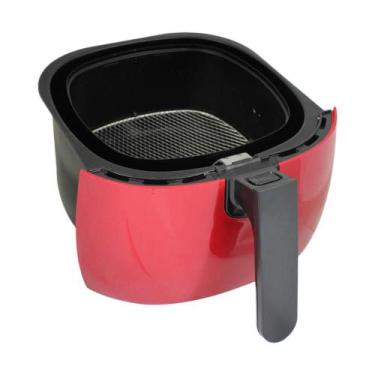 Imagem de Panela Vermelha e Cesta P/ Airfryer Philips Walita Ri9217 Original