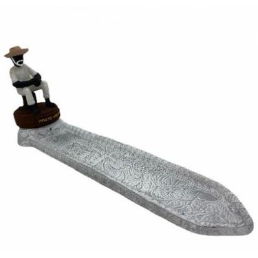 Imagem de Imagem Incensário Régua Preto Velho  Em Resina 24 Cm - Lua Mistica