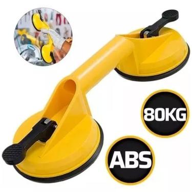 Imagem de Ventosa Dupla Abs Para Vidro Mármore Chapas Piso Cerâmica 80k