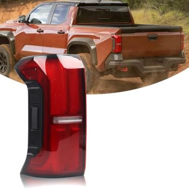 Imagem de YEQSHNG Acabamento cinza com interruptor de luz traseira sem luz lateral Montagem compatível com Toyota Tacoma TRD OFFROAD/TRD SPORT 2024 Substituição do lado esquerdo do motorista 81550-AK050