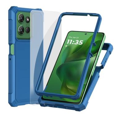 Imagem de Ailiber Capa para celular Motorola Moto G Stylus 5G 2025, protetor de tela para Moto G Stylus 2025, proteção de camada dupla, amortecedor de TPU de canto à prova de choque, capa de celular de silicone