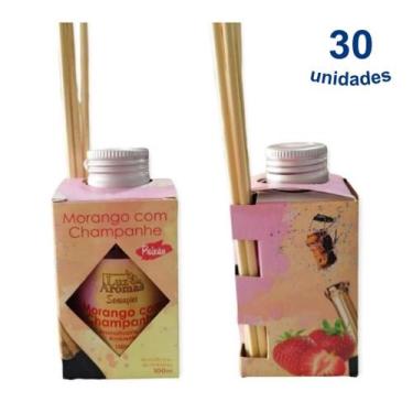 Imagem de Kit 30 Aromatizante de Ambiente 100ml Difusor Vareta Perfumado Cheiros