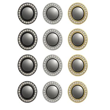 Imagem de Kit (04 PCS) Película Câmera Strass Diamonte Para Xiaomi 14T / 14T Pro (PRATA)