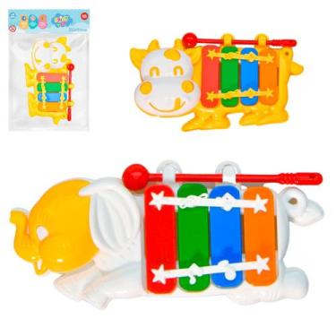 Imagem de Xilofone musical infantil animais 14cm - ARK BRASIL