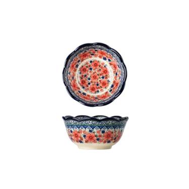 Imagem de Tigela de arroz polonesa retrô, tigela doméstica estilo pastoral japonês - Tigela de arroz de ameixa de neve de 12,7 cm