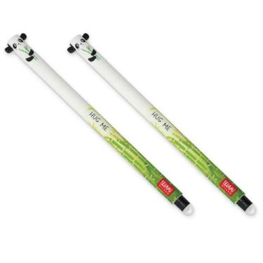 Imagem de LEGAMI Caneta de gel apagável, tinta termossensível, ponta de 0,7 mm de diâmetro, 15 cm de comprimento, tinta preta (pacote com 2)