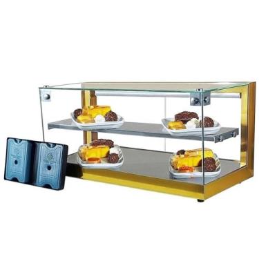 Imagem de B-VFD77 - Beta Vitrine fria 77cm Dourada Dupla com 16 Gelo X - Bivolt 