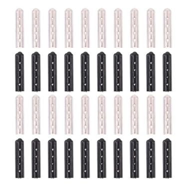 Imagem de Mikovivi 200 peças de ponta de cadarço, pontas de renda de aço inoxidável, cabeça de substituição, reparo de renda para moletons e tênis de lona (ouro e prata), Bronze e prata, Medium