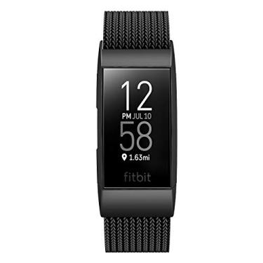 Imagem de Meikeio Pulseiras de metal de aço inoxidável para Charge 3/Charge 3 SE/Charge 4 compatíveis com Fitbit Charge 3/4/SE masculino e feminino 2020 (pequeno, preto)