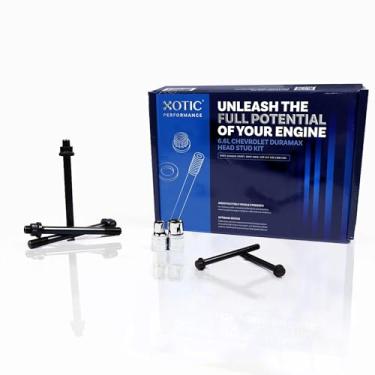 Imagem de Kit de substituição de cabeça para modelos diesel Chevy Duramax 2001-2016, 6,6L LB7 LLY LBZ LMM LML Chevy Duramax com parafusos de cabeça, arruelas e lubrificantes de montagem Xotic Performance CP877